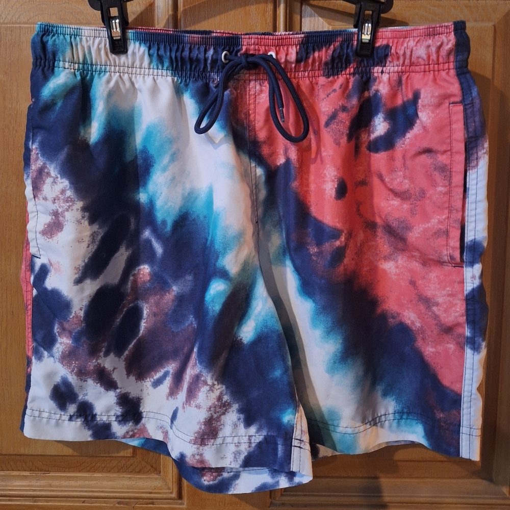 Multicolor Tie-Dye Swim Shorts By Aeropostale XL